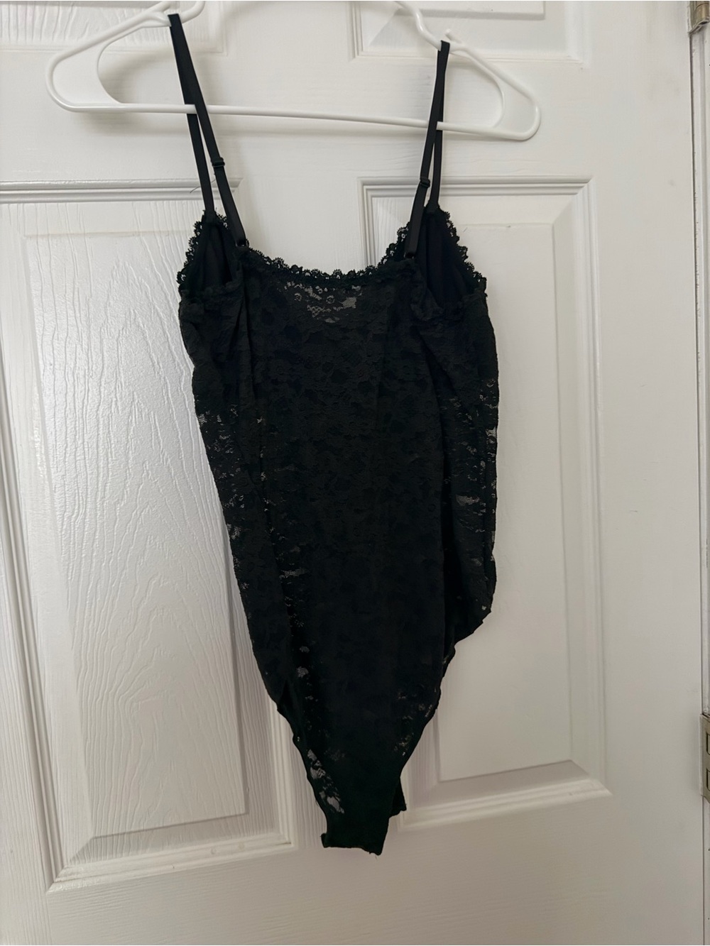 Aerie - Bodysuit - Lace - Black - Medium